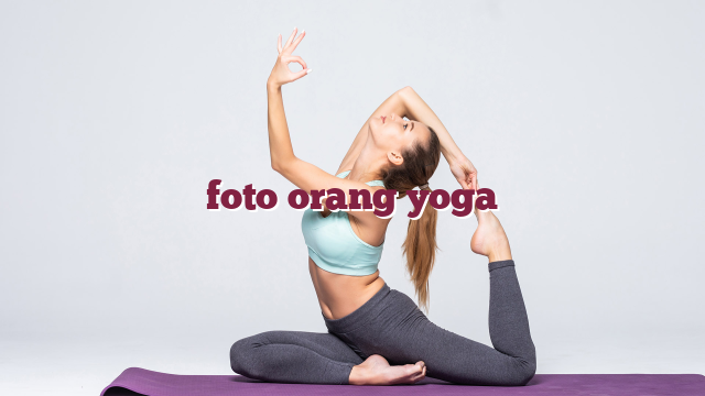 foto orang yoga